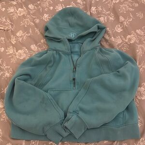 Lululemon Half Zip Scuba in Blue